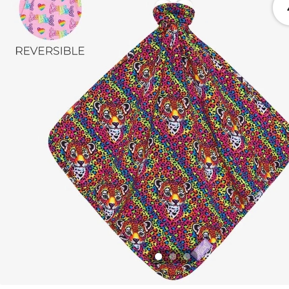 NWT Posh Peanut Lisa Frank Lovey Hunter/Lisa Frank Logo Reversible